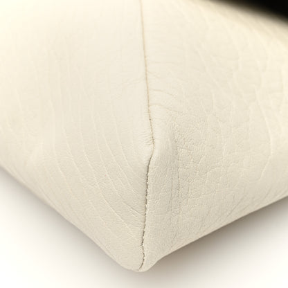 Saint Laurent Grained Lambskin Large Cassandre Envelope Pouch Blanc Vintage 9 of 9