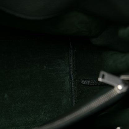 Saint Laurent Grained Calfskin Small Supple Sac De Jour Dark Vert 12 of 16