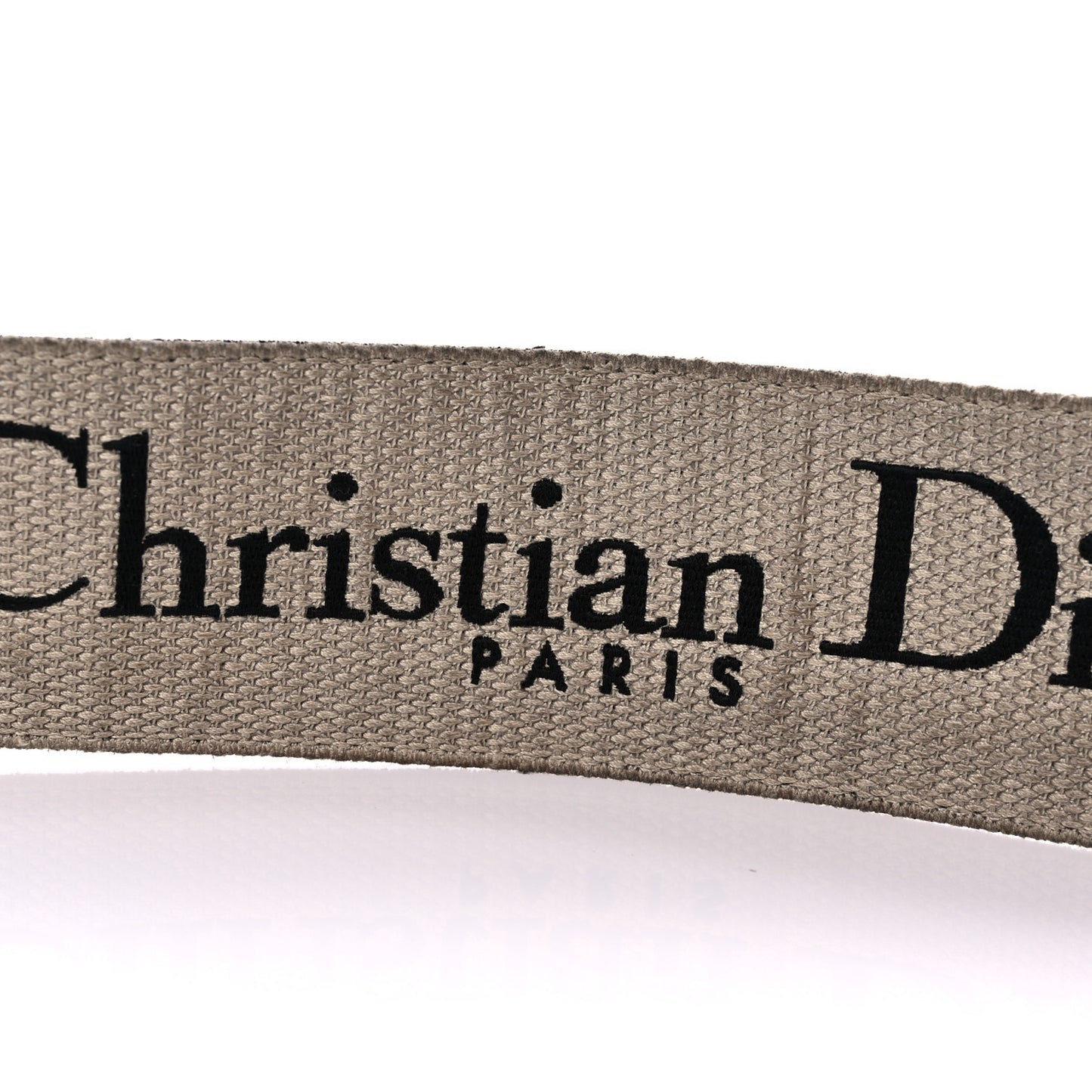 Canvas Embroidered Shoulder Strap Black