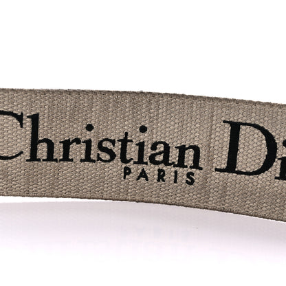 Christian Dior Canvas Embroidered Shoulder Strap Black 4 of 8