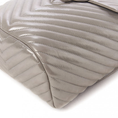 Chanel Metallic Calfskin Chevron Quilted Small Urban Spirit Backpack Silver 5 of 10