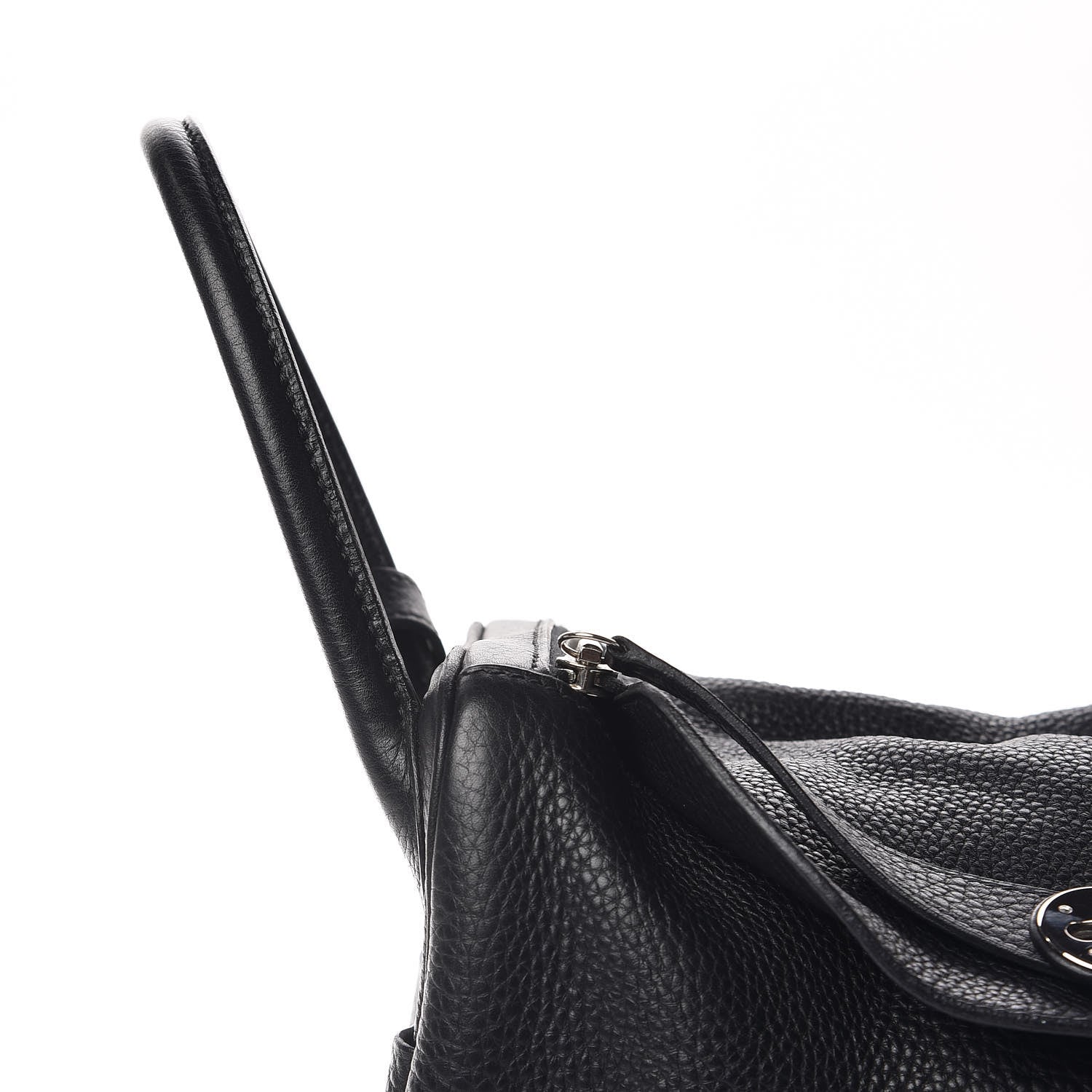 Hermes Taurillon Clemence Lindy 30 Black 10 of 12