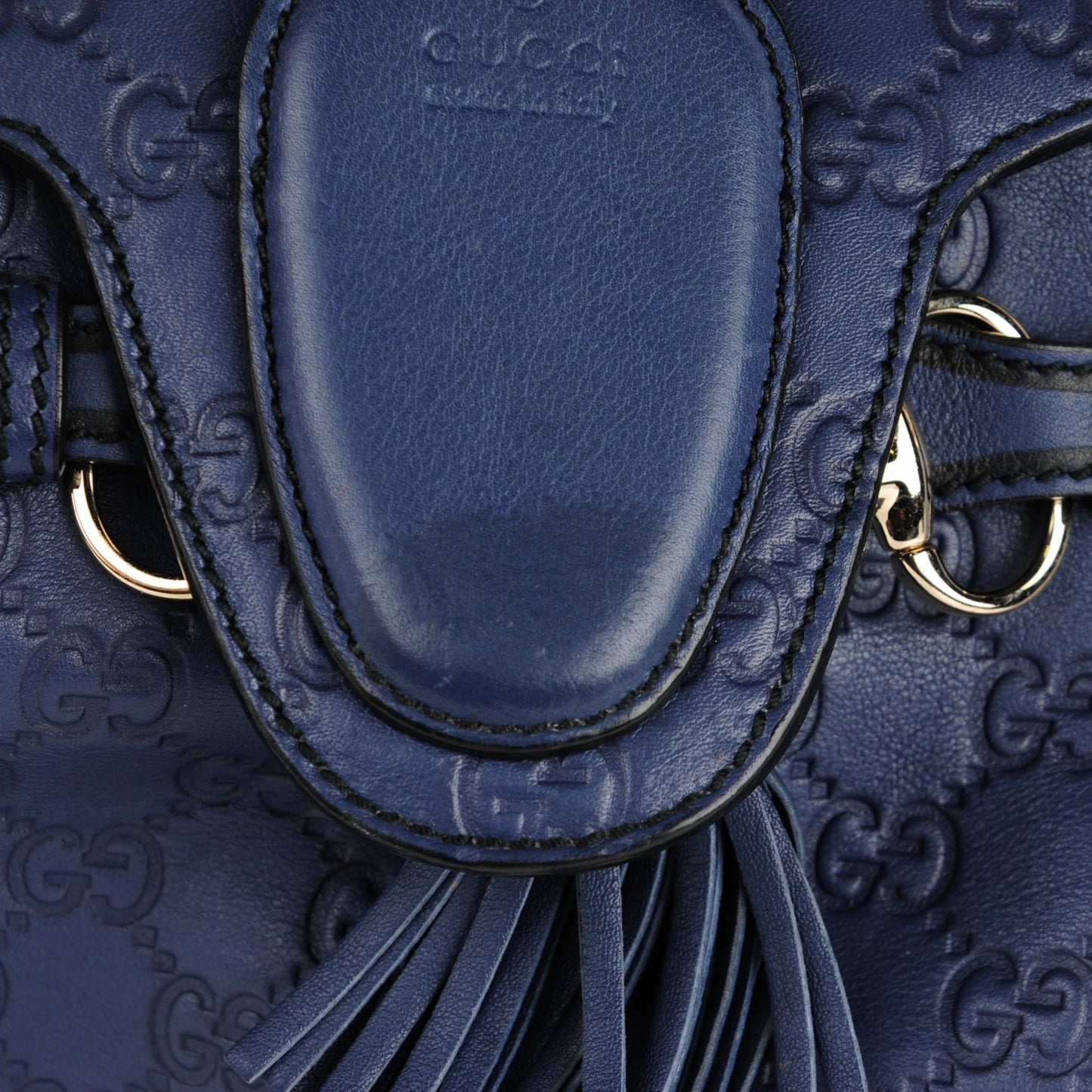 Guccissima Medium Emily Shoulder Bag Blue