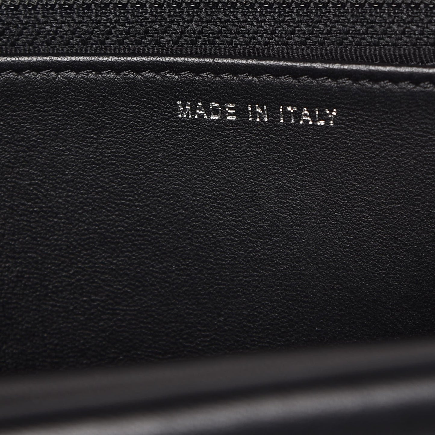 Lambskin Chevron Quilted Wallet On Chain WOC So Black