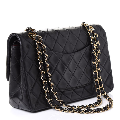 Chanel Lambskin Quilted Double Flap Black 2 of 6
