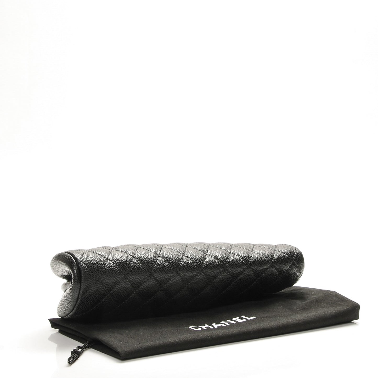Caviar Quilted Timeless Clutch Black