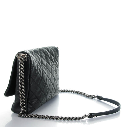 Chanel Calfskin Quilted Couture Messenger Black 3 of 7