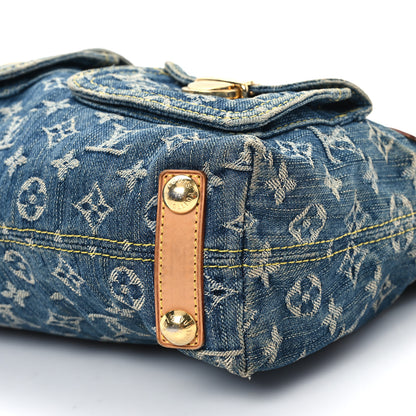 Louis Vuitton Monogram Denim Baggy PM Blue 8 of 14