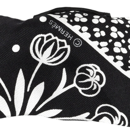 Hermes Silk Les Leopards Twilly Black White 3 of 4
