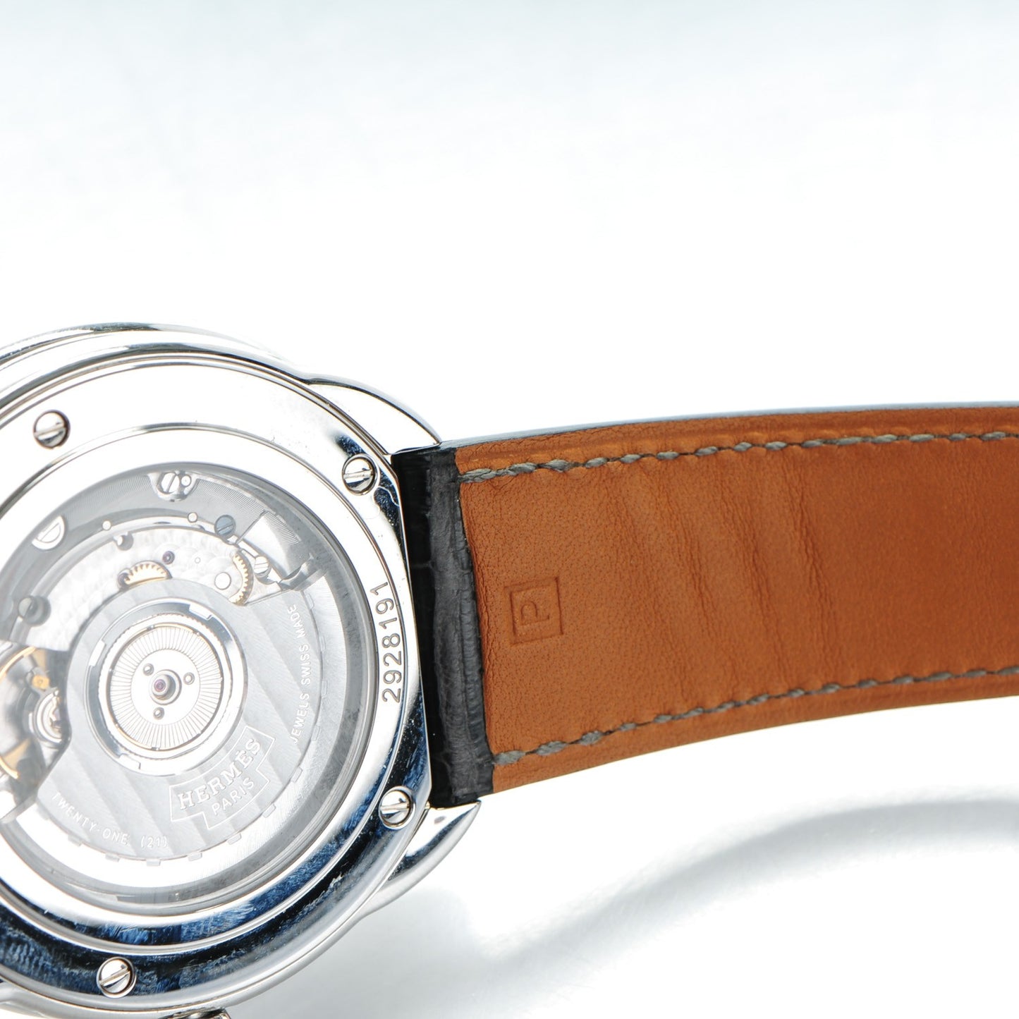Stainless Steel Alligator 43mm Arceau Grande Lune Automatic Watch Graphite
