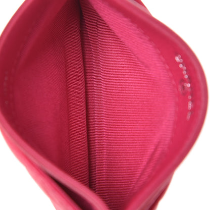 Chanel Lambskin Quilted Diamond CC Card Holder Fuchsia 5 of 9