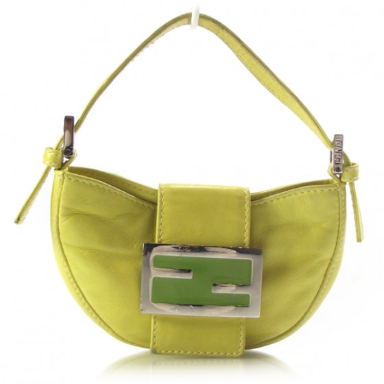 Lambskin Mini Baguette Yellow