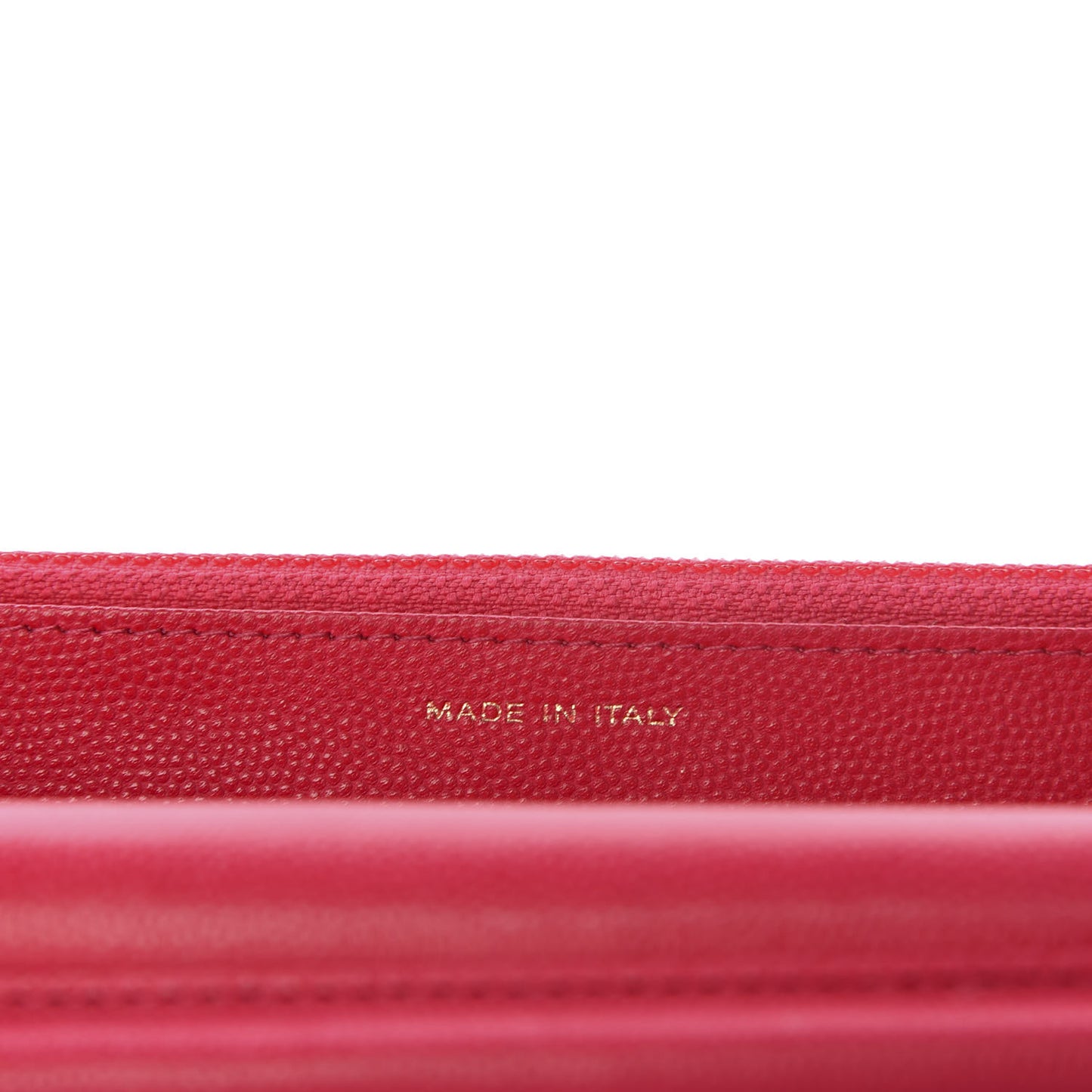 Caviar Camellia Embossed Wallet On Chain WOC Fuschia