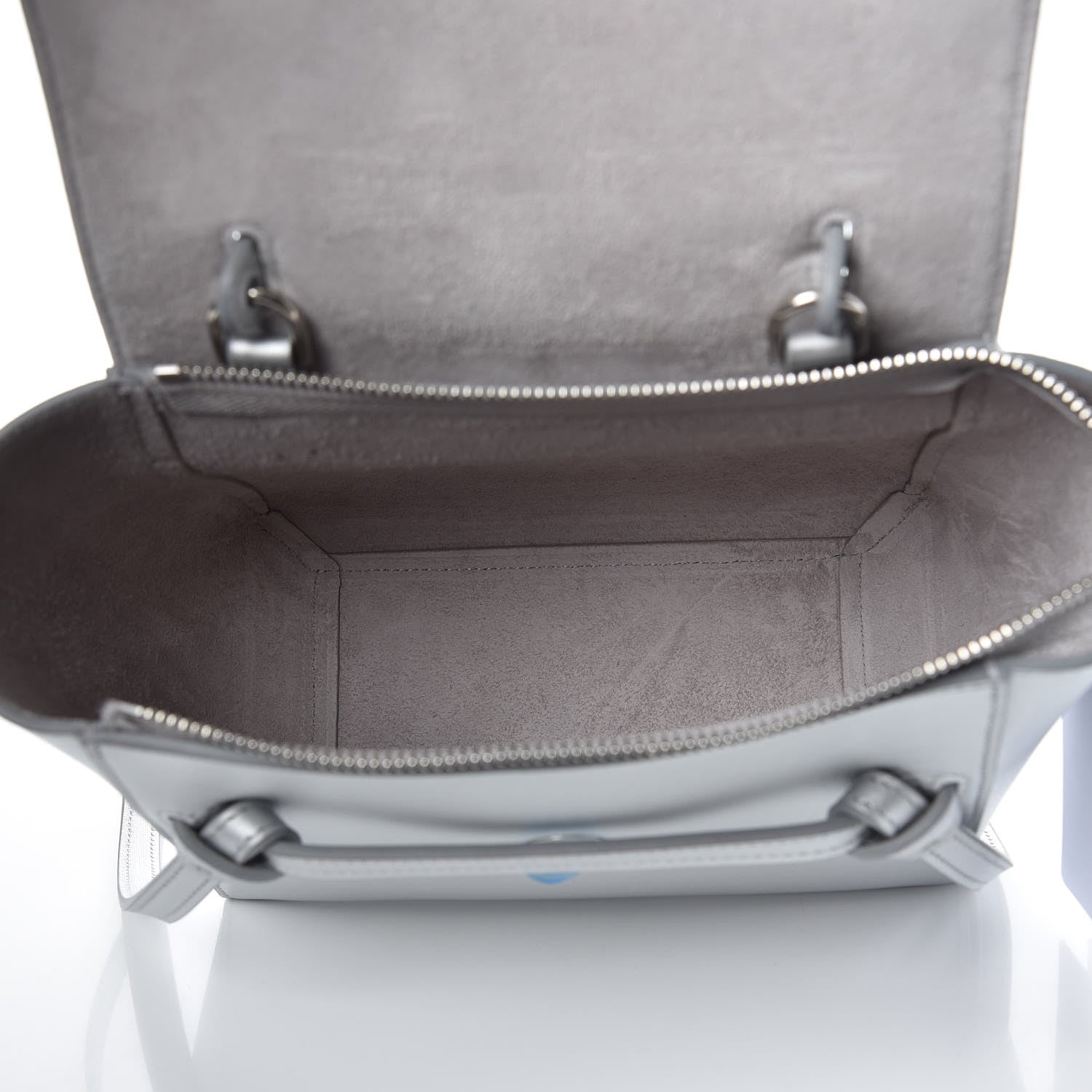 Celine Laminated Calfskin Nano Belt Bag Silver 5 of 7