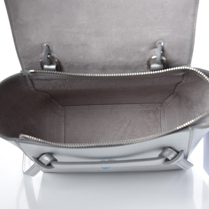Celine Laminated Calfskin Nano Belt Bag Silver 5 of 7