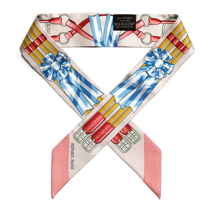 Hermes Silk Jumping Twilly Beige Rose Vieux Rose 1 of 5