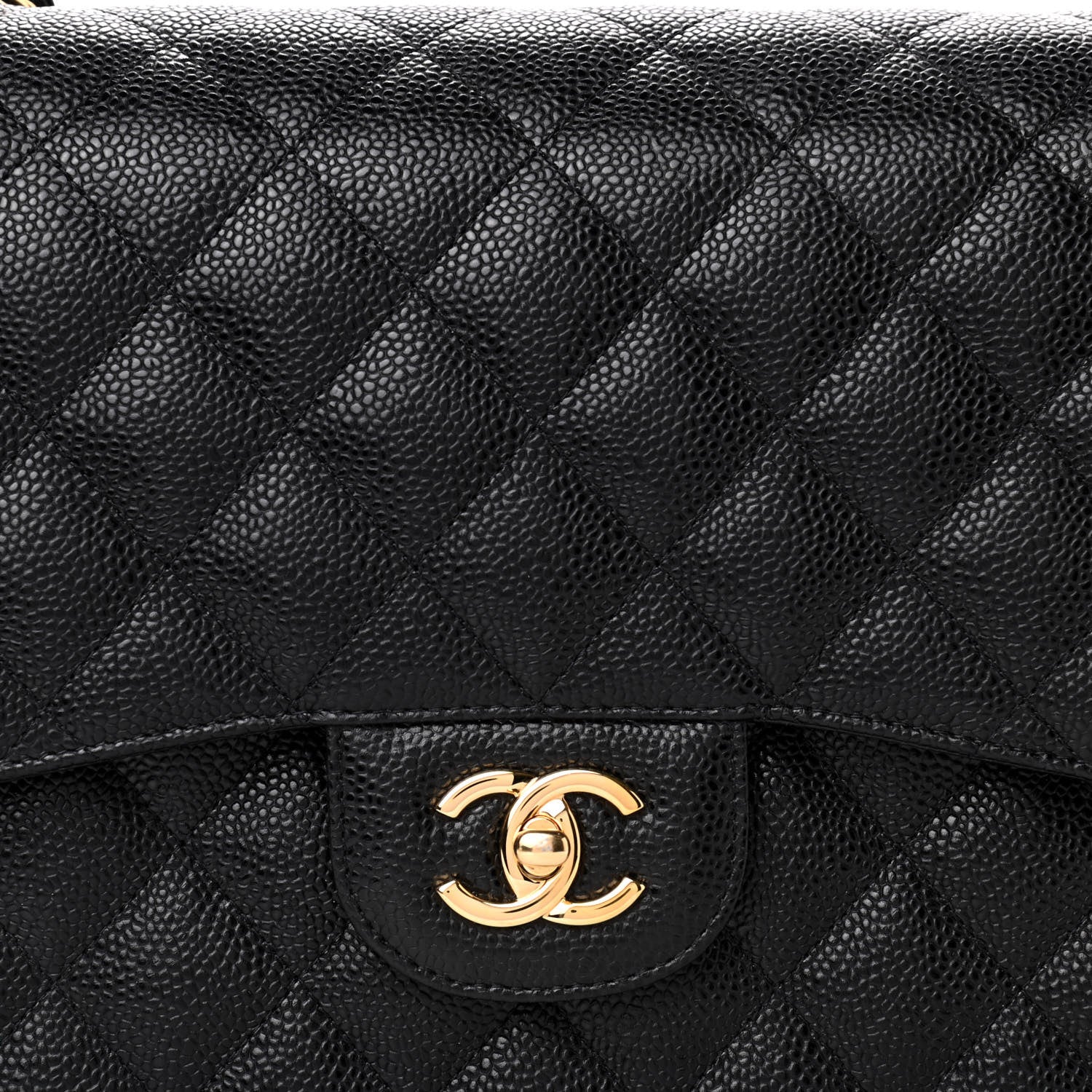 Chanel Caviar Quilted Jumbo Double Flap Black 4 of 10