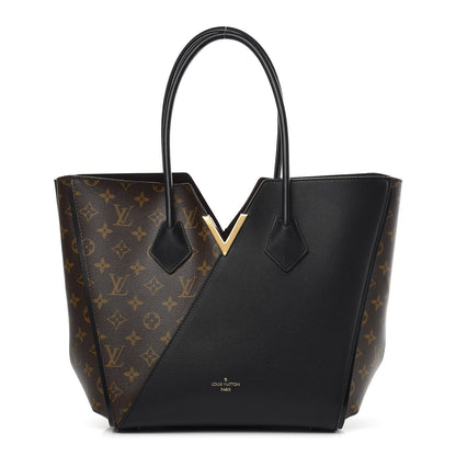 Louis Vuitton Calfskin Monogram Kimono Tote Black 1 of 9