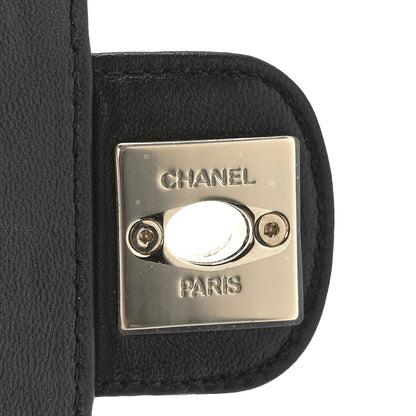 Chanel Lambskin Quilted CC In Love Heart Clutch With Chain Black 7 of 12