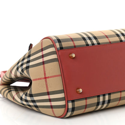 Burberry Horseferry Check Small Canterbury Tote Antique Rose 8 of 9