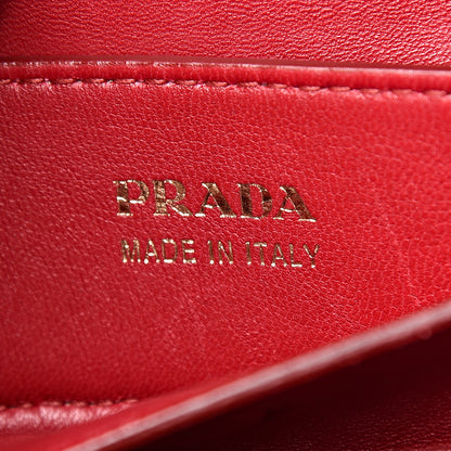 Prada Saffiano Cuir Large Double Bag Granato Scarlatto 7 of 13