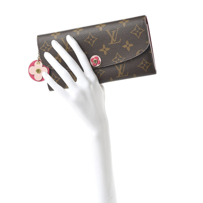 Louis Vuitton Monogram Bloom Flower Emilie Wallet Fuchsia 2 of 10