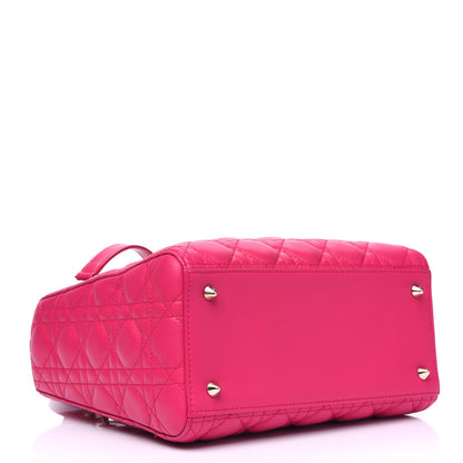 Christian Dior Lambskin Cannage Medium Lady Dior Pink 4 of 4
