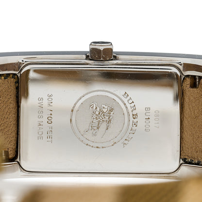 Burberry Stainless Steel Calfskin 18mm Heritage Nova Check Quartz Watch Black BU1009 4 of 4