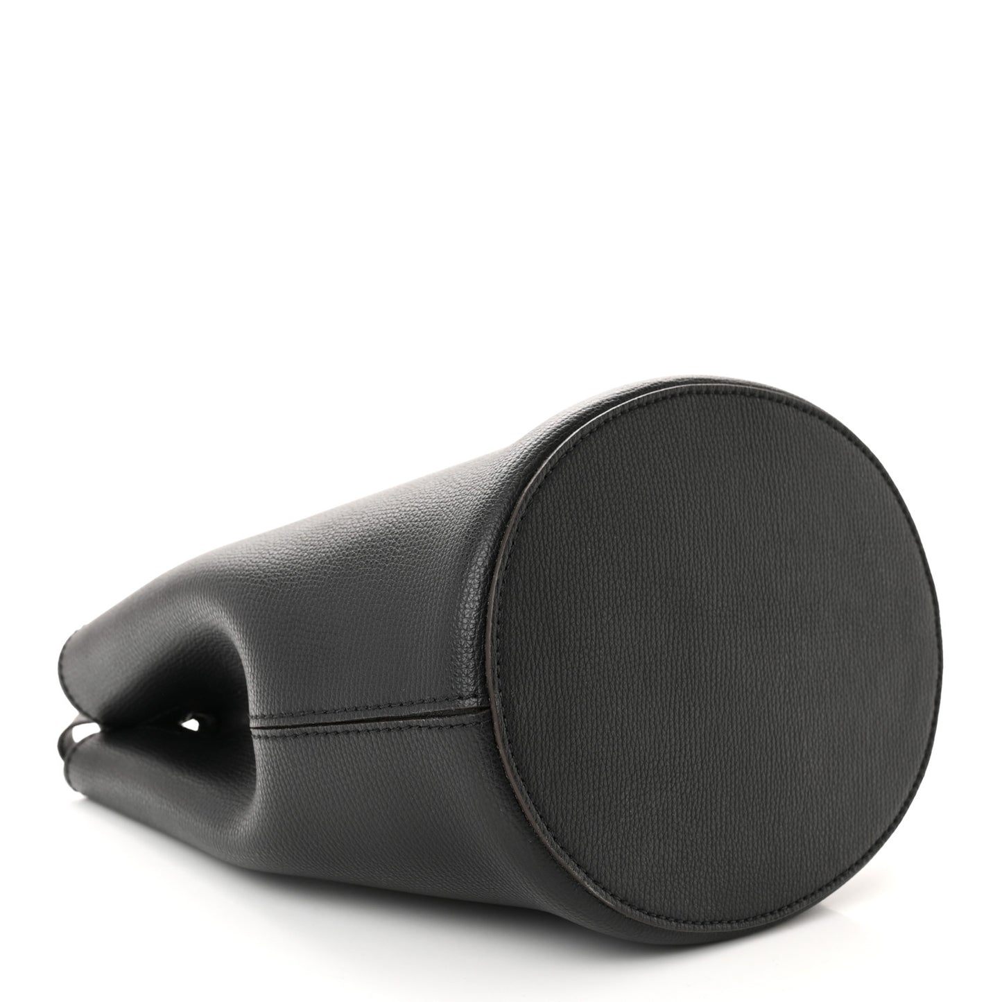 London Grainy Calfskin Small Lorne Bucket Crossbody Black