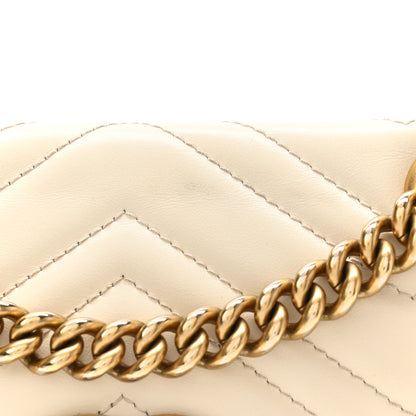 Gucci Calfskin Matelasse Mini GG Marmont Shoulder Bag White 12 of 12