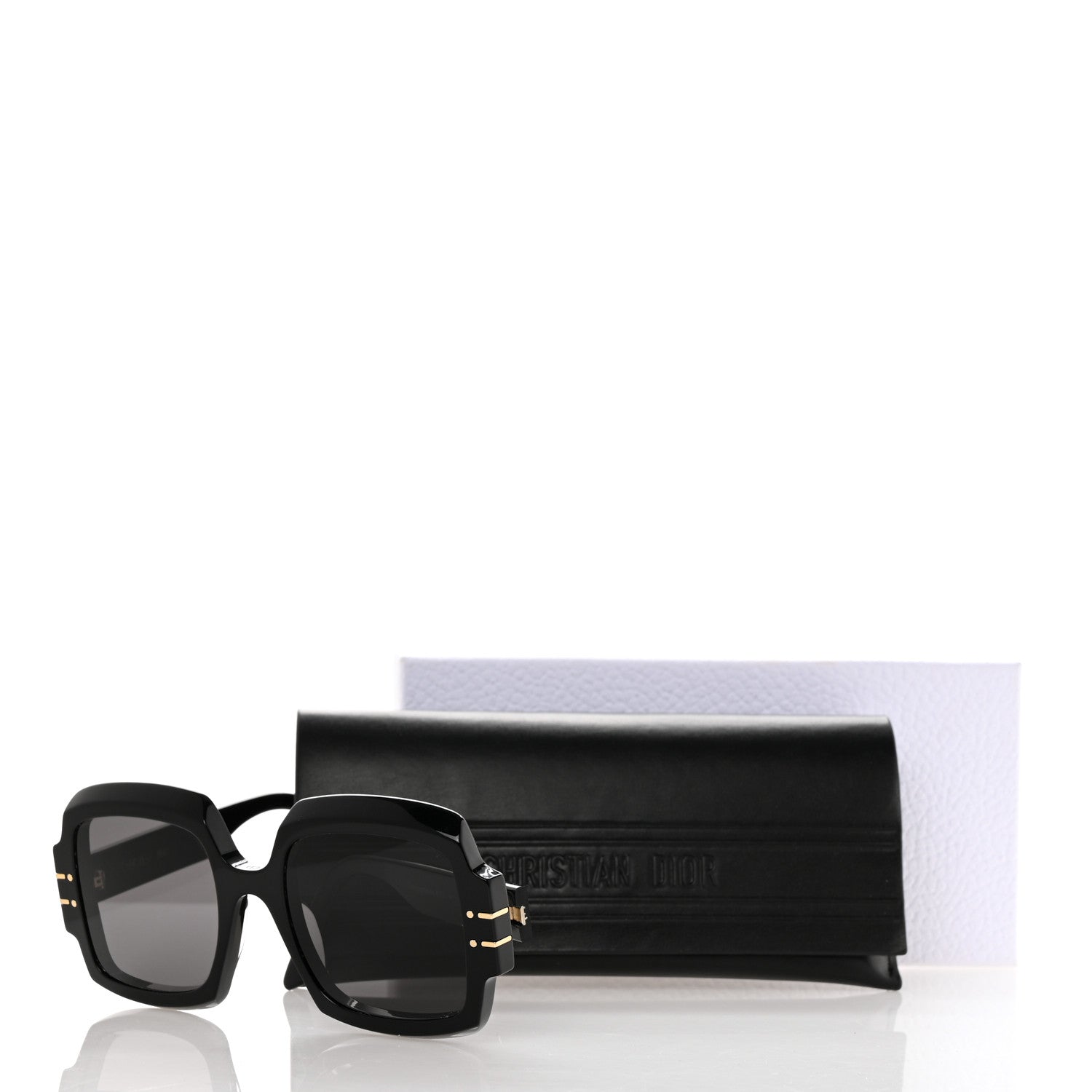 Christian Dior Acetate Diorsignature S1U Square Sunglasses Black 8 of 8