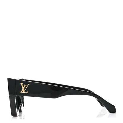 Louis Vuitton Acetate Swarovski Crystal Cyclone Sunglasses Z1547W Black 3 of 8