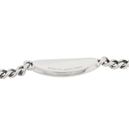 Tiffany Sterling Silver Diamond Return To Tiffany Oval ID Bracelet 3 of 4