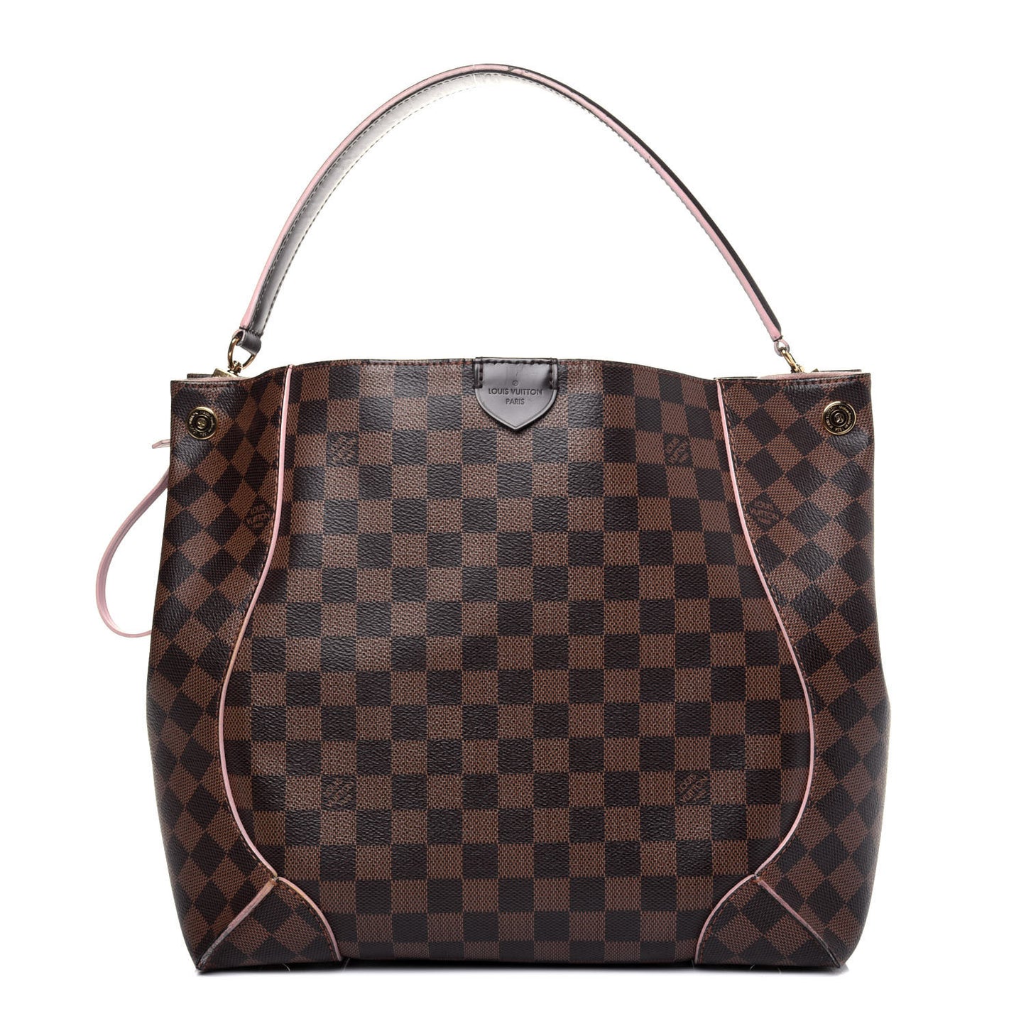 Damier Ebene Caissa Hobo Rose Ballerine
