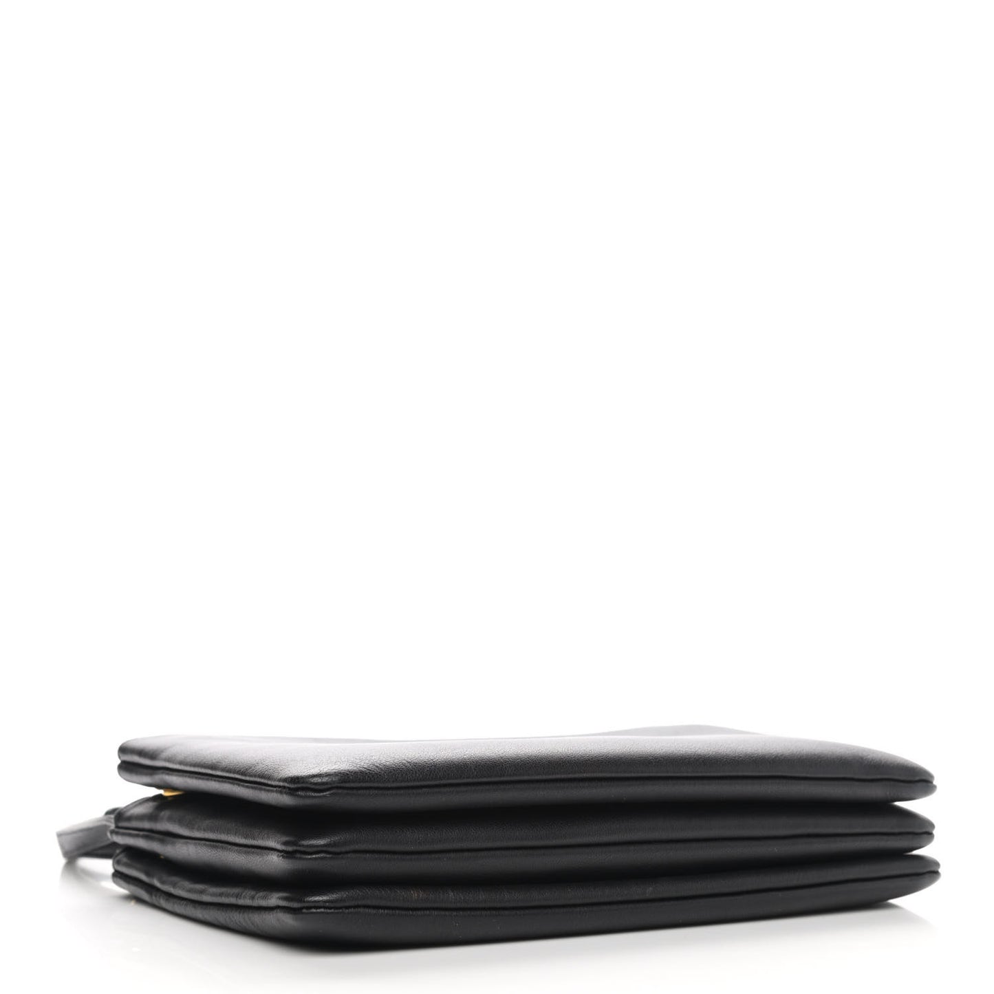 Lambskin Small Trio Crossbody Bag Black