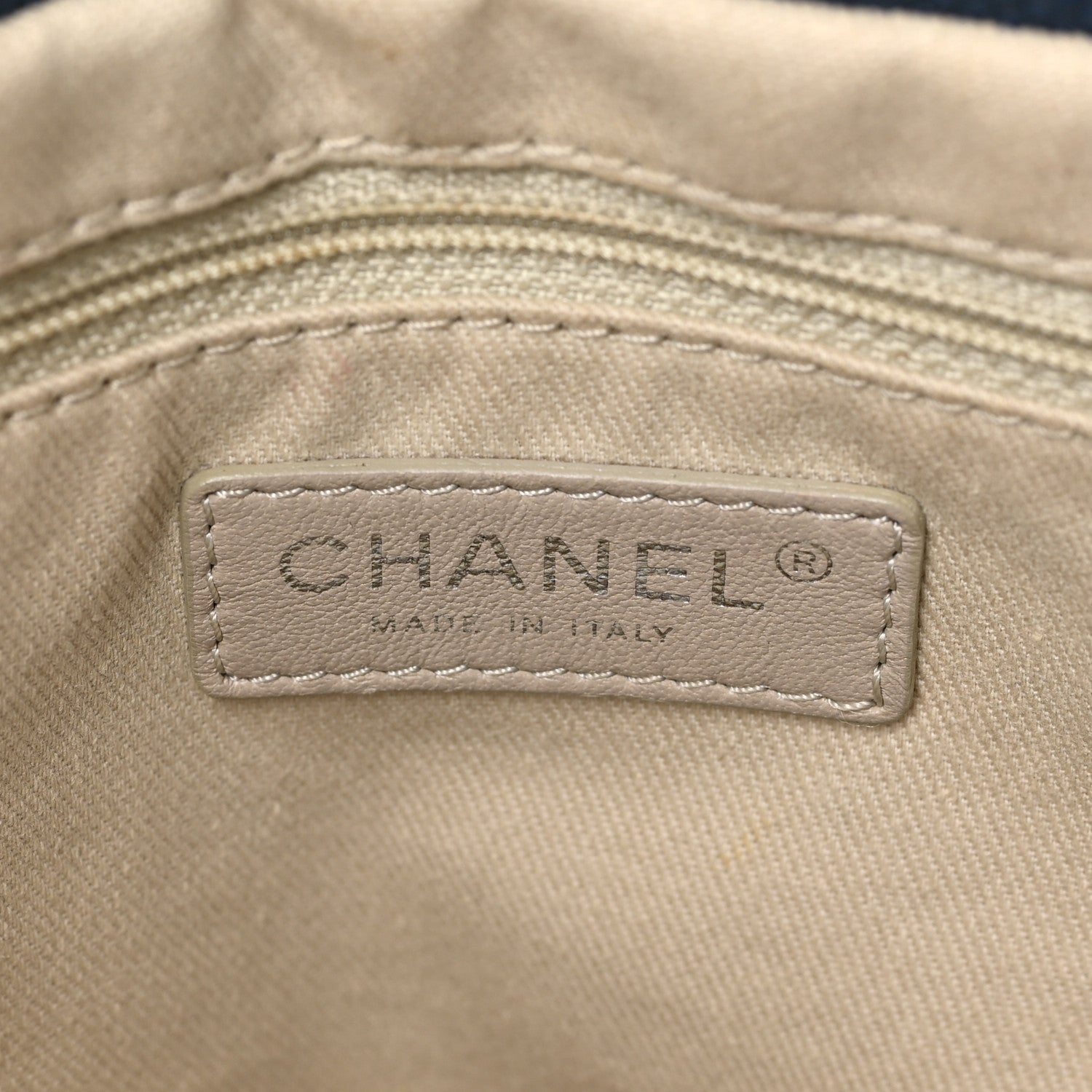 Chanel Caviar Timeless CC Soft Tote Navy Blue 6 of 10