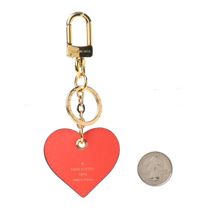 Louis Vuitton Vernis Degrade Love Lock Heart Key Holder Bag Charm Pink Red 2 of 3