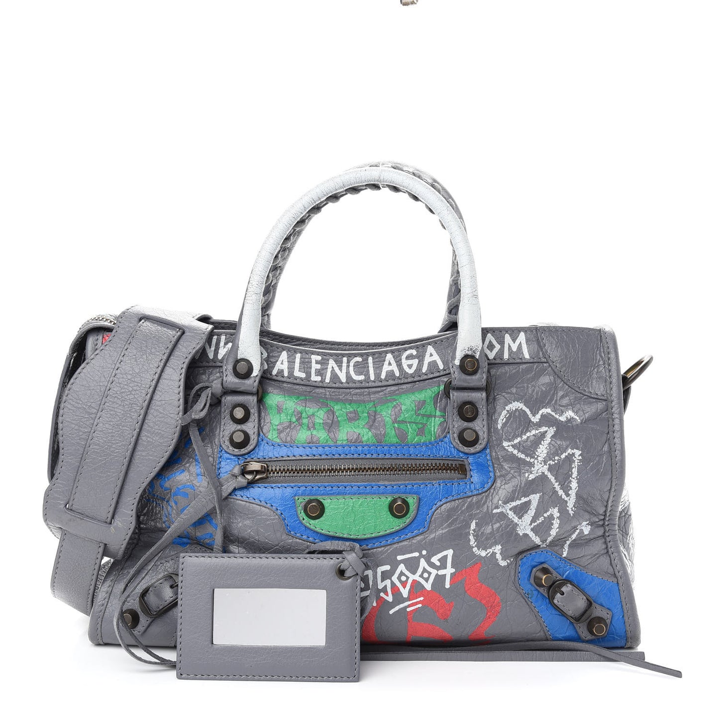 Agneau Graffiti All Over Classic Hardware S City Grey
