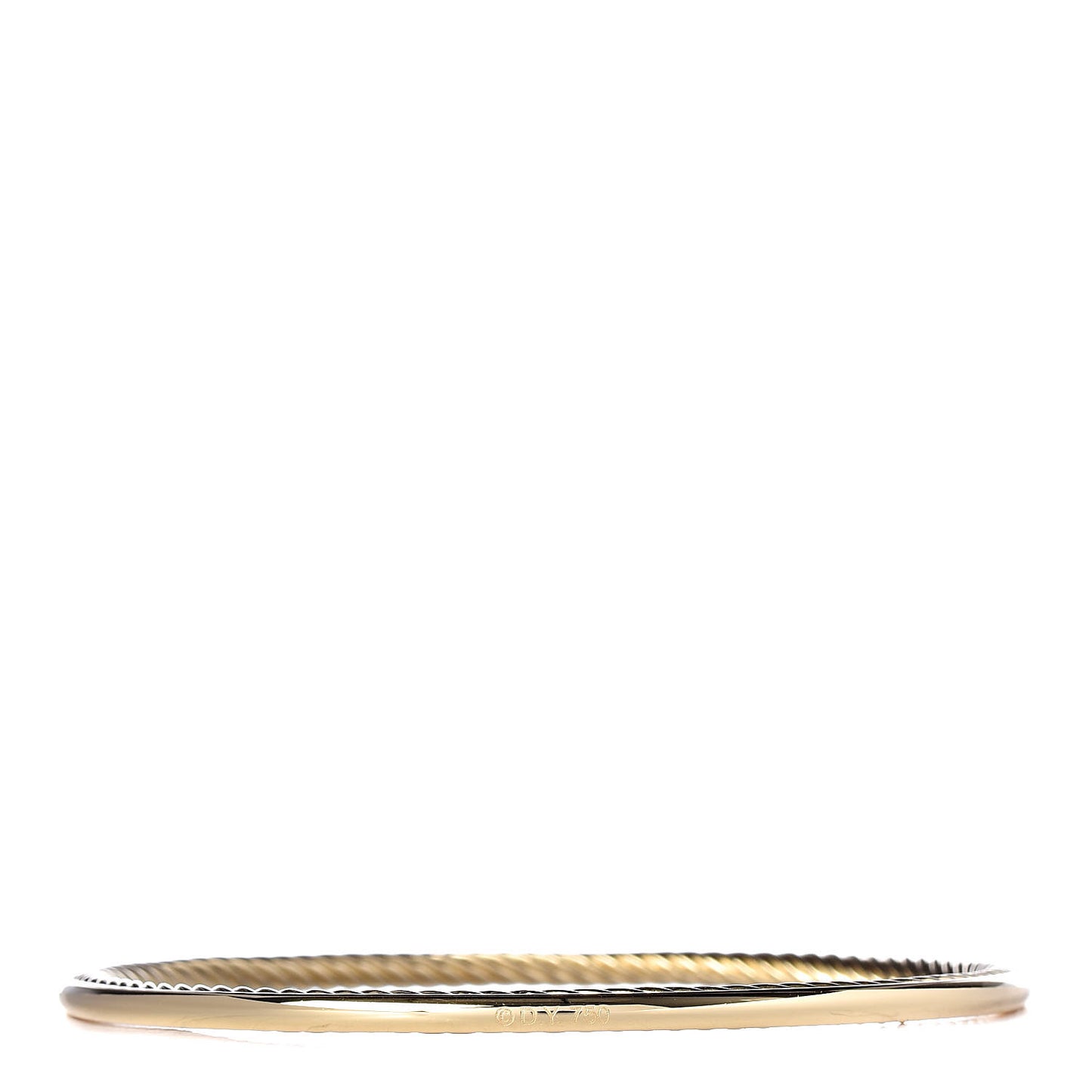 18K Yellow Gold 3mm Inside Cable Classic Bangle