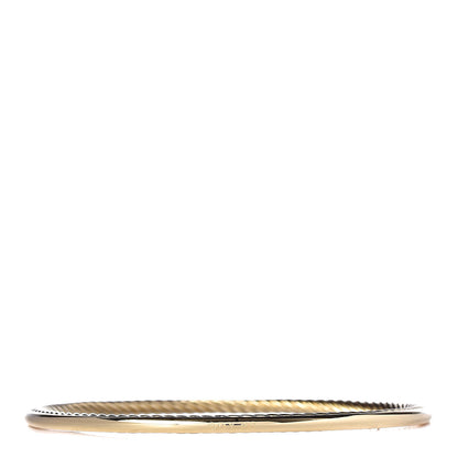 David Yurman 18K Yellow Gold 3mm Inside Cable Classic Bangle 3 of 4