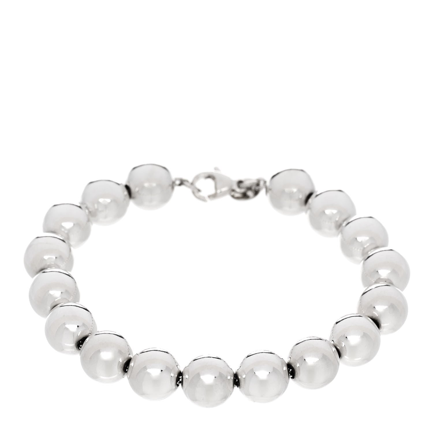 Tiffany Sterling Silver 10mm HardWear Ball Bracelet 1 of 4
