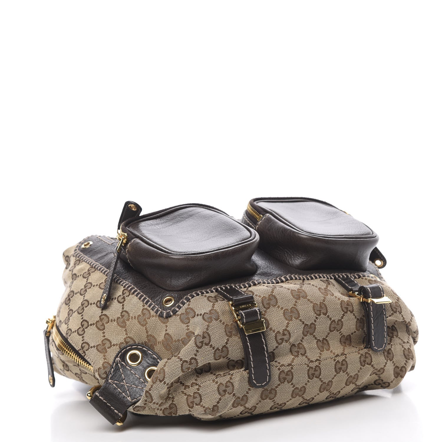 Gucci Monogram Medium Darwin Convertible Backpack Brown 3 of 9