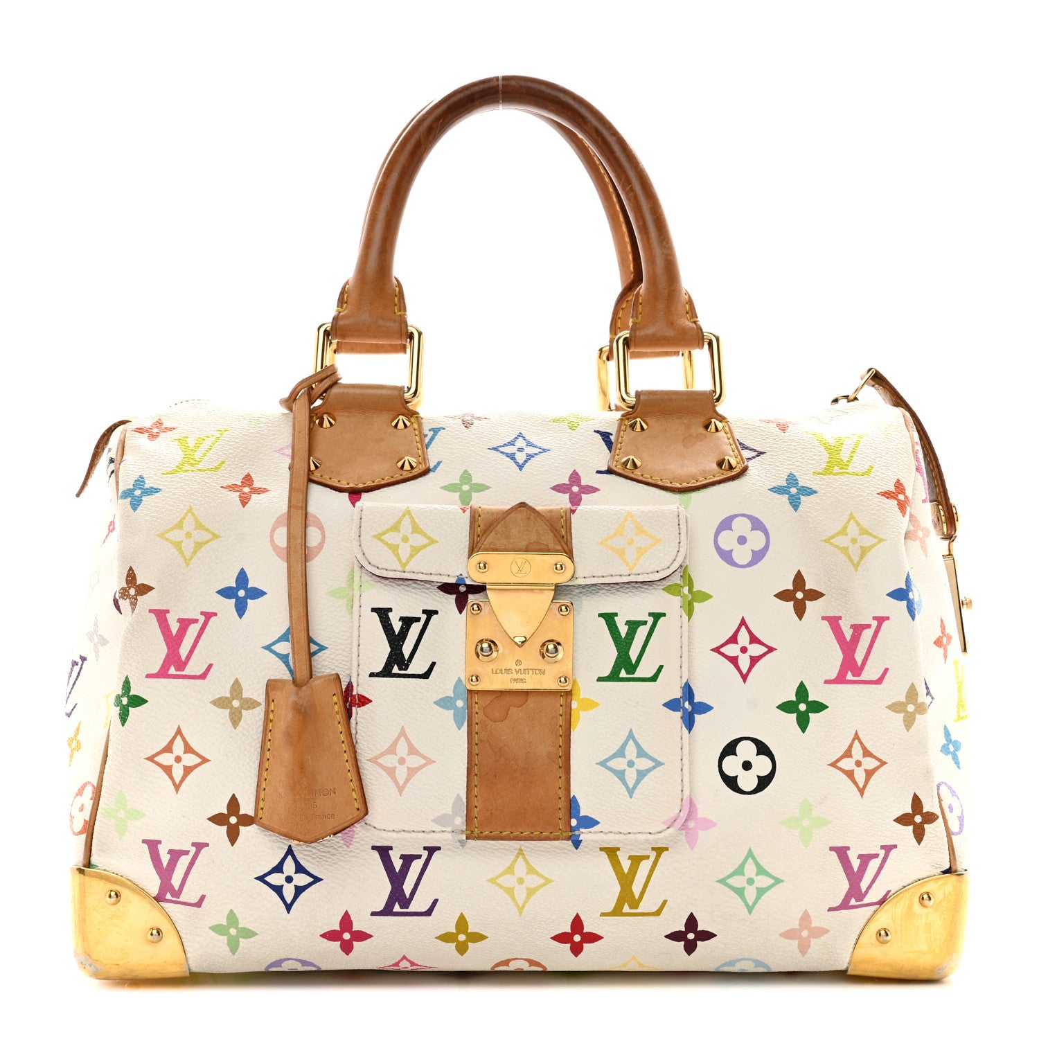Louis Vuitton LOUIS VUITTON Monogram Multicolor Speedy 30 White 1 of 18