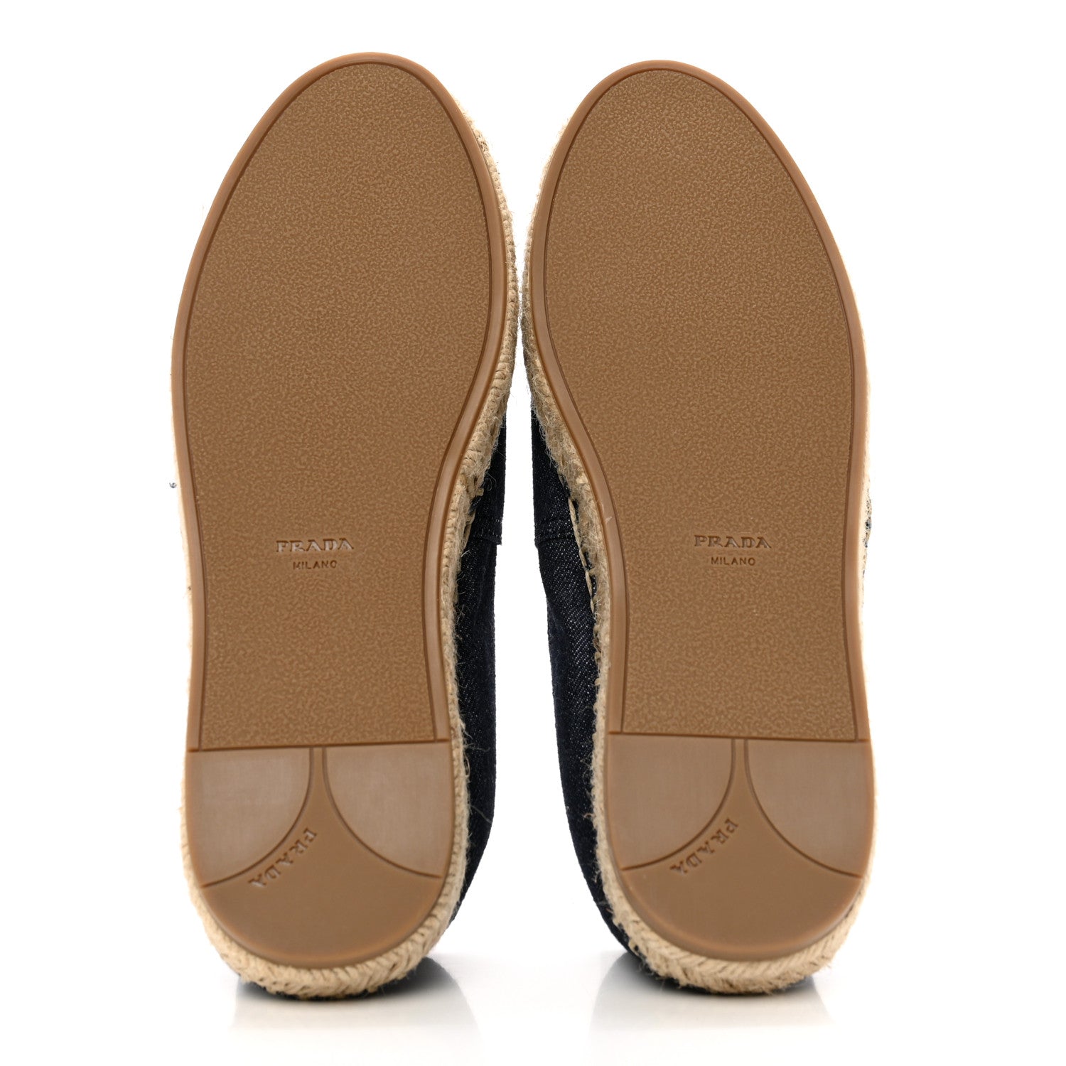 Prada Denim Logo Espadrilles 36 Blue 5 of 8