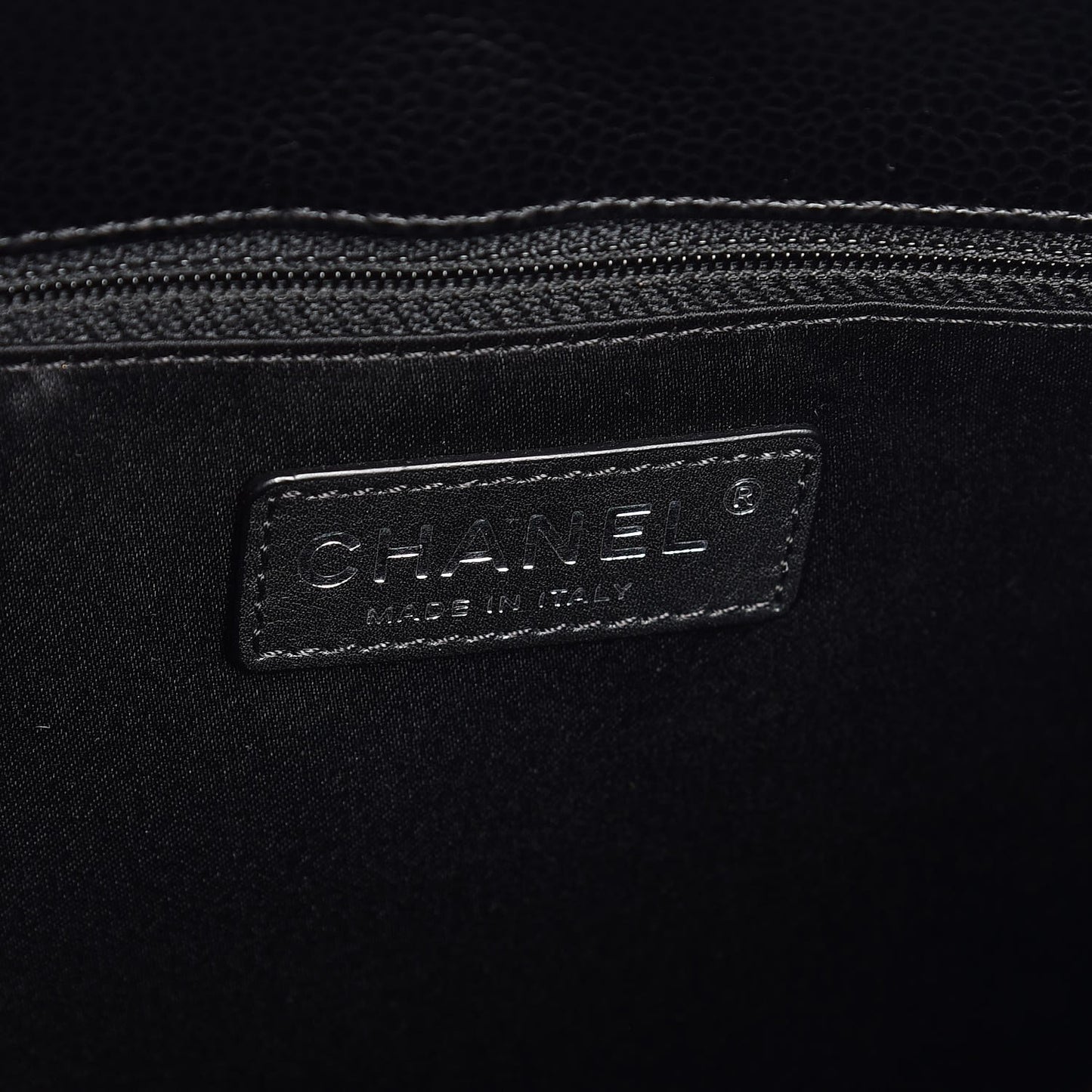 Caviar Quilted Grand Shopping Tote GST Black