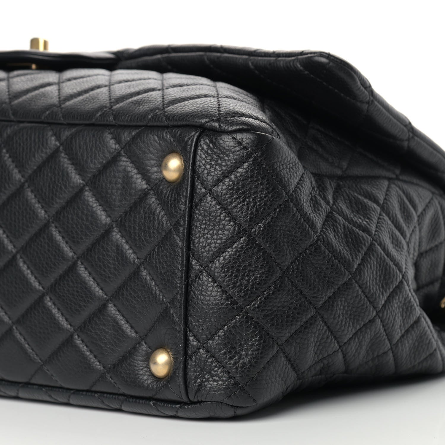 Chanel Calfskin Quilted XXL Travel Flap Bag Black 9 of 9