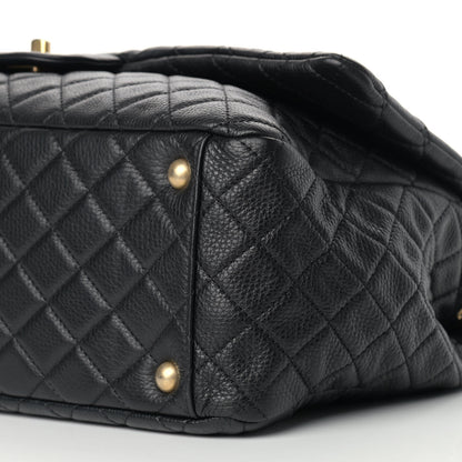 Chanel Calfskin Quilted XXL Travel Flap Bag Black 9 of 9