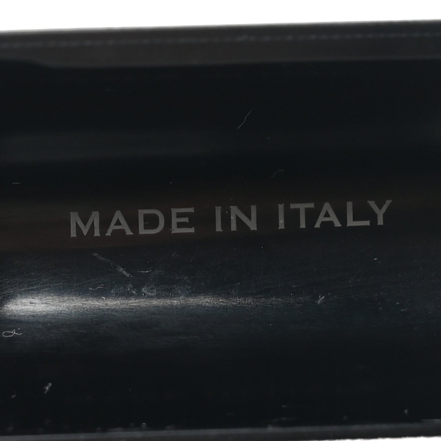 Metallic Calfskin Paris Airpods Pro Holder Platino Black