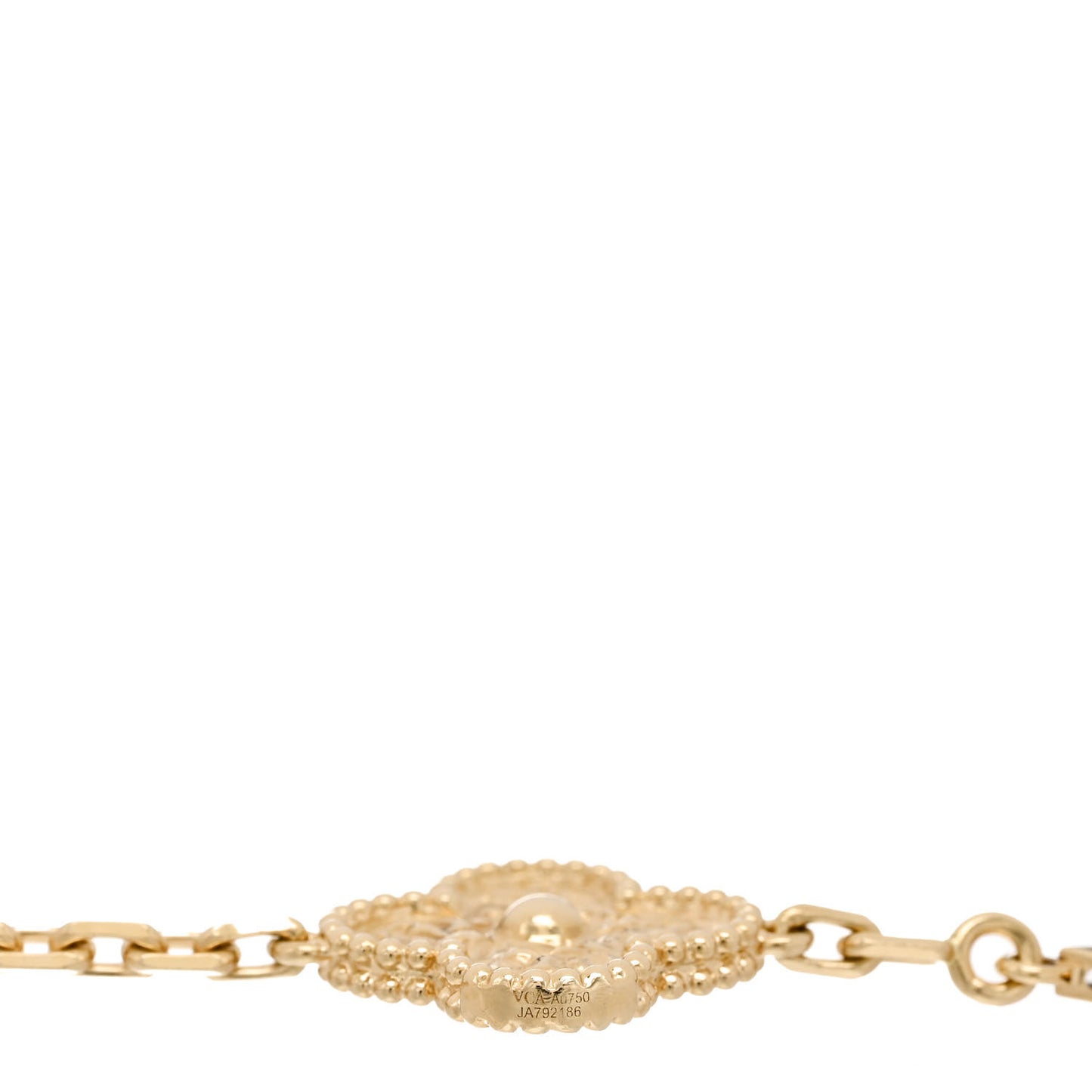 18K Yellow Gold 5 Motifs Vintage Alhambra Bracelet