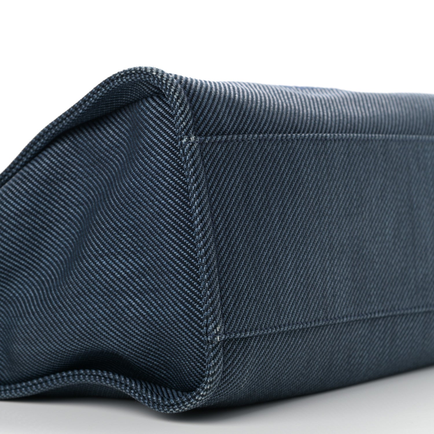 Chanel Mixed Fibers Calfskin Medium Deauville Tote Navy Blue 8 of 9